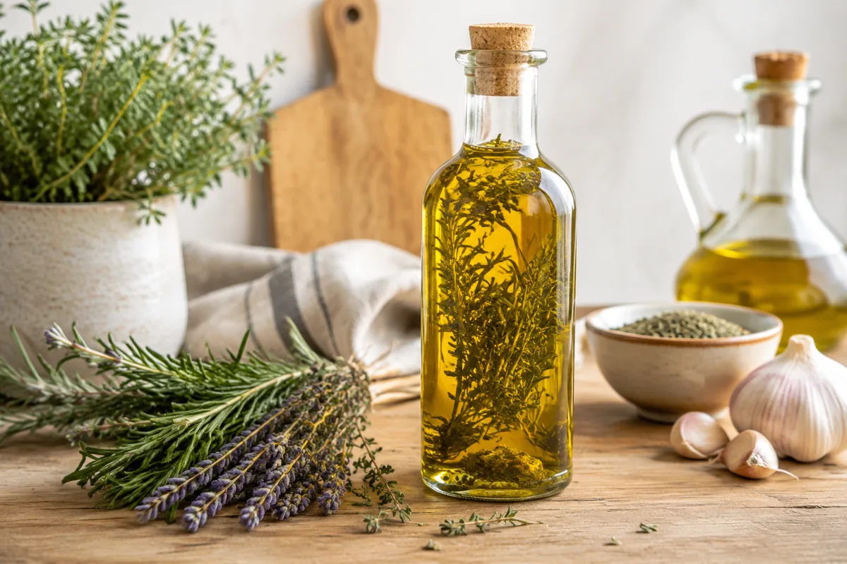 Comment préparer une huile d’olive aromatisée aux herbes de Provence ?